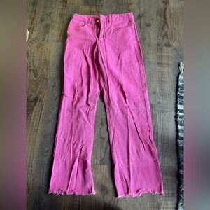 Hot pink jeans
